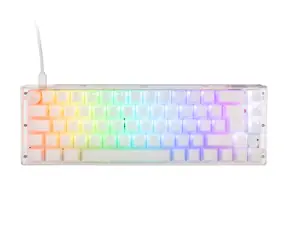 Ducky One 3 Aura Gateron Baby Kangaroo bílá / herní klávesnice / podsvícená / mechanická / drátová USB-C / DE