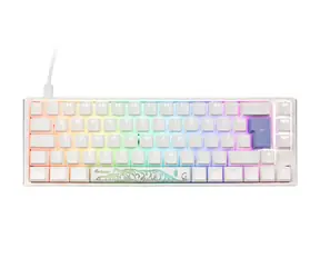 Ducky One 3 Classic Cherry MX-Red bílá / herní klávesnice / podsvícená / mechanická / drátová USB-C / DE