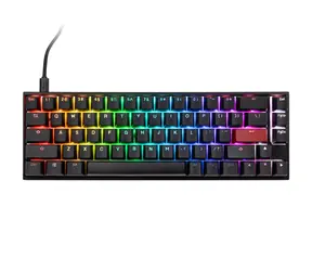 Ducky Mecha Pro Cherry MX-Speed-Silver černá / herní klávesnice / podsvícená / mechanická / drátová USB-C / US