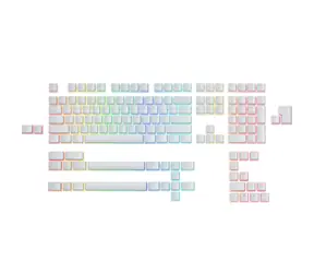 Glorious Aura Keycaps 145 ks bílá / Klávesy pro klávesnici GMMK + GMMK Pro / 145 kláves / PBT / US Layout