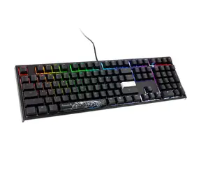 Ducky One 2 PBT Cherry MX-Black černá / herní klávesnice / podsvícená / mechanická / drátová USB-C / US 