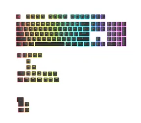 Glorious Aura V3 Keycaps 131 ks černá / Klávesy pro klávesnice GMMK / 131 kláves / ISO Layout / PBT / Doubleshot / US