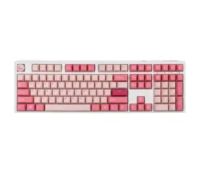 Ducky One 3 Cherry MX-Black-Clear-Top růžová / herní klávesnice / mechanická / drátová USB-C / US