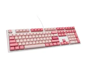 Ducky One 3 Cherry MX-Ergo-Clear růžová / herní klávesnice / mechanická / drátová USB-C / US