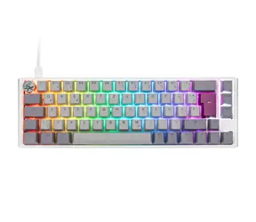 Ducky One 3 Cherry MX-Silent-Red šedá / herní klávesnice / podsvícená / mechanická / drátová USB-C / DE
