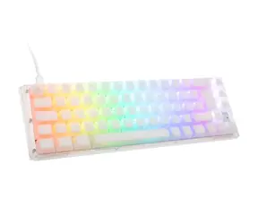 Ducky One 3 Aura Cherry MX-Speed-Silver bílá / herní klávesnice / podsvícená / mechanická / drátová USB-C / DE