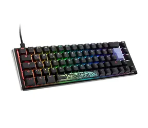 Ducky One 3 Classic Cherry MX-Silent-Red černá / herní klávesnice / podsvícená / mechanická / drátová USB-C / DE