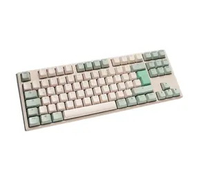 Ducky One 3 TKL Cherry MX-Blue béžová / herní klávesnice / mechanická / drátová USB / DE