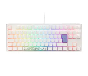 Ducky One 3 Classic TKL Cherry MX-Red bílá / herní klávesnice / podsvícená / mechanická / drátová USB-C / DE