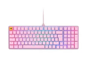 Glorious GMMK 2 Full-Size Keyboard - Fox switches růžová / herní klávesnice / Glorious Fox / USB-C / 1.8 m / DE Layout