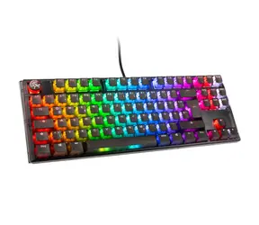 Ducky One 3 Aura TKL Cherry MX-Blue černá / herní klávesnice / podsvícená / mechanická / drátová USB-C / DE