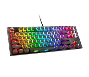 Ducky One 3 Aura TKL Cherry MX-Blue černá / herní klávesnice / podsvícená / mechanická / drátová USB-C / US