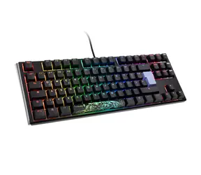 Ducky One 3 Classic TKL Cherry MX-Clear černá / herní klávesnice / podsvícená / mechanická / drátová USB-C / DE