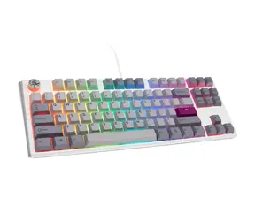 Ducky One 3 TKL Cherry MX-Blue šedá / herní klávesnice / podsvícená / mechanická / drátová USB-C / US