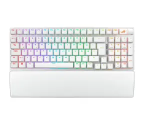 ASUS ROG Strix Scope II 96 bílá / herní klávesnice / mechanická / bezdrátová / spínače ROG NX Snow / DE