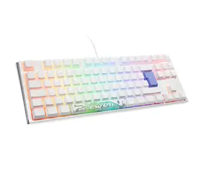 Ducky One 3 Classic TKL Cherry MX-Silent-Red bílá / herní klávesnice / mechanická / drátová USB-C / DE