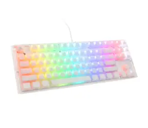 Ducky One 3 Aura TKL Cherry MX-Brown bílá / herní klávesnice / podsvícená / mechanická / drátová USB-C / US