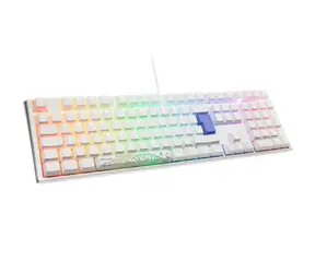 Ducky One 3 Classic Cherry MX-Clear bílá / herní klávesnice / podsvícená / mechanická / drátová USB-C / DE