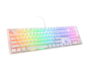 Ducky One 3 Aura Cherry MX-Brown bílá / herní klávesnice / podsvícená / mechanická / drátová USB-C / US