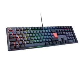 Ducky One 3 Cherry MX-Ergo-Clear modrá / herní klávesnice / podsvícená / mechanická / drátová USB-C / DE