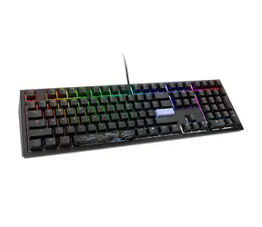 Ducky Shine 7 Cherry MX-Red černá / herní klávesnice / podsvícená / mechanická / drátová USB-C / US