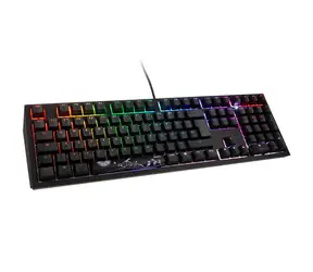 Ducky Shine 7 Cherry MX-Red černá / herní klávesnice / podsvícená / mechanická / drátová USB / DE