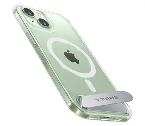 Torras UPRO Pstand ochranný kryt pro Apple iPhone 15 transparentní
