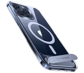 Torras UPRO Pstand ochranný kryt pro Apple iPhone 15 Pro transparentní