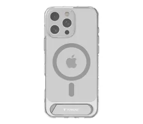 Torras Pstand Series ochranný kryt pro Apple iPhone 16 Pro transparentní
