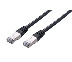 C-TECH patchcord Cat5e FTP 0.25 m černá