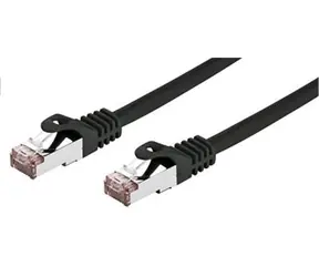 C-TECH patchcord Cat6 FTP 0.5 m černá