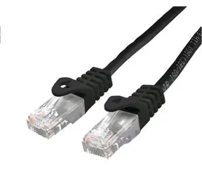 C-TECH patchcord Cat6 UTP 1 m černá