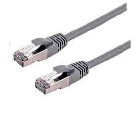 C-TECH patchcord Cat6a S/FTP 1 m šedá