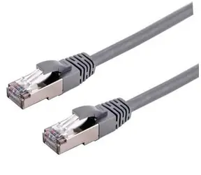 C-TECH patchcord Cat6a S/FTP 3 m šedá