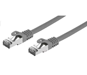 C-TECH patchcord Cat7 S/FTP 10 m šedá