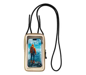 FIXED Voděodolné pouzdro na mobilní telefon Dry Case z hypalonu s certifikací IPX8 khaki