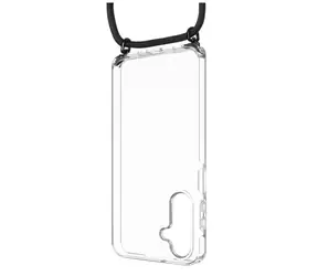 FIXED Pouzdro Pure Neck s odnímatelnou černou šňůrkou na krk pro Samsung Galaxy A16 4G/5G