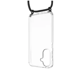 FIXED Pouzdro Pure Neck s odnímatelnou černou šňůrkou na krk pro Samsung Galaxy A36 5G/A56 5G