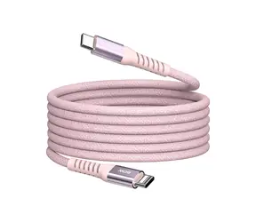 Verbatim 31853 Magnetický 60W USB-C kabel 1.2m růžová / USB-C(M) / USB-C(M) / 100 W / PD & QC 3.0