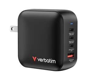 Verbatim 32231 Cestovní univerzální Mini GaN nabíjecí adaptér 100W šedá / 3x USB-C / 1x USB-A / QC / PD
