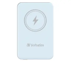 Verbatim Charge 'n' Go Magnetická bezdrátová powerbanka 5000mAh modrá / USB-C / MagSafe / 15-20W