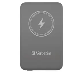 Verbatim Charge 'n' Go Magnetická bezdrátová powerbanka 10000mAh šedá / USB-C / MagSafe / 15-20W