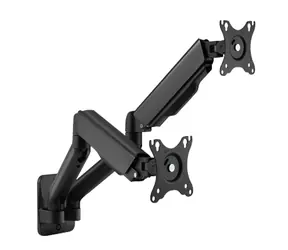 Brateck LDA32-114E / Dvouramenný nástěnný držák pro max. monitor 32' / mechanická pružina
