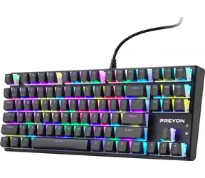 PREYON Blue Blitz Claw Gateron Blue / Herní klávesnice / Drátová / US layout / RGB
