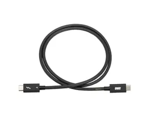 OWC kabel Thunderbolt 4 (0.7m) černá / 2x USB 3.0 Typ-C (samec) s podporou TB4