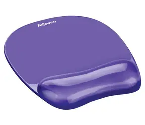 Fellowes CRYSTAL Gelová Podložka pod myš a zápěstí fialová
