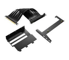 Sharkoon Angled Kit 4.0 černá / PCIe 4-slot Riser / PCIe 4.0 x16 / kabel 175mm