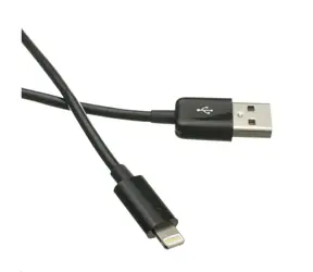C-TECH USB - Lightning kabel 1m černá / USB 2.0 A (M) - Lightning (M)