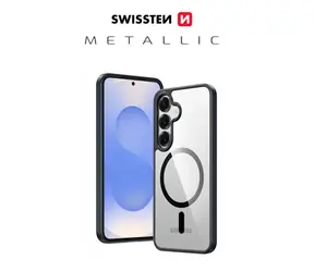 SWISSTEN CLEAR JELLY MagStick METALLIC Pouzdro pro SAMSUNG S936B GALAXY S25 PLUS 5G černá