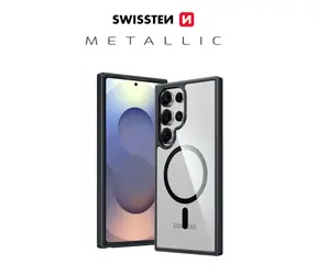SWISSTEN CLEAR JELLY MagStick METALLIC Pouzdro pro SAMSUNG S938B GALAXY S25 ULTRA 5G černá